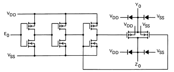 Isolated Enables gate the P and N MOSFETs Isolated Enables gate the P and N MOSFETs